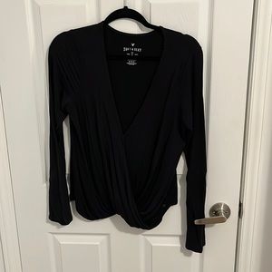 American Eagle soft & sexy wrap long sleeve